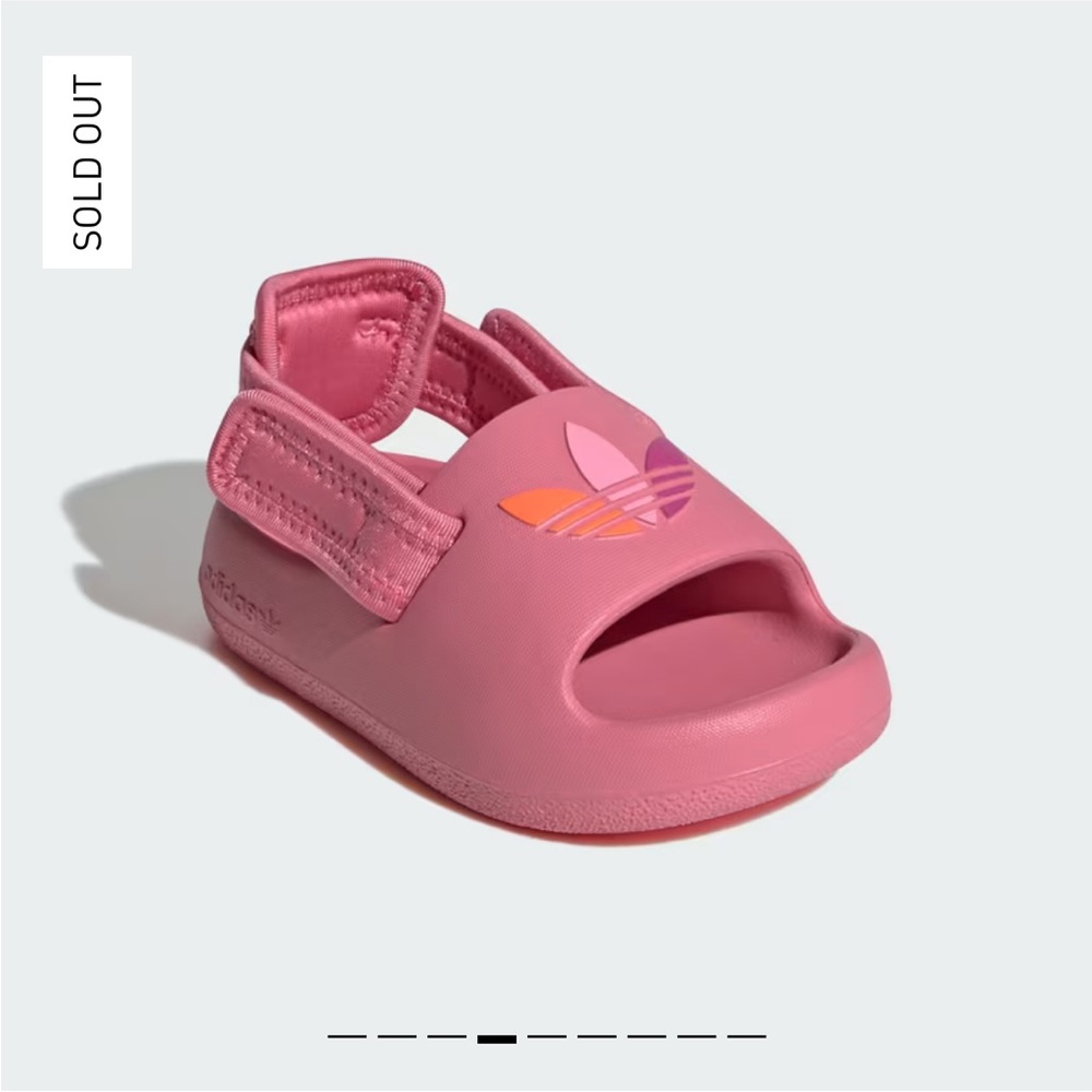 Adidas Pink Sandals with Chunky Sole